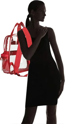 Vista 28 de DALIX Bolsas de mochila transparentes de plástico liso dorado