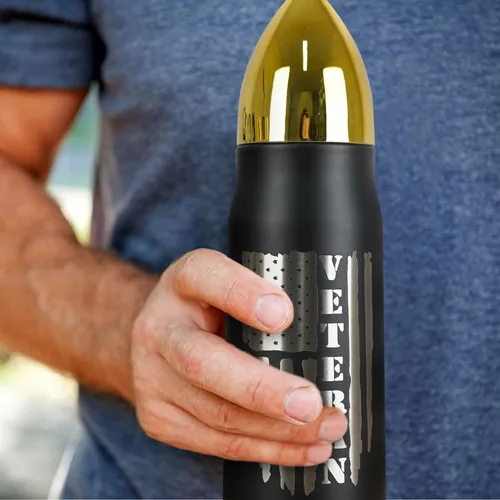 Vista 5 de Vaso de 17 onzas con tapa, regalo ideal para el Día del Padre, cumpleaños, Día de los Veteranos, Navidad, perfecto para la fuerza aérea, la armada