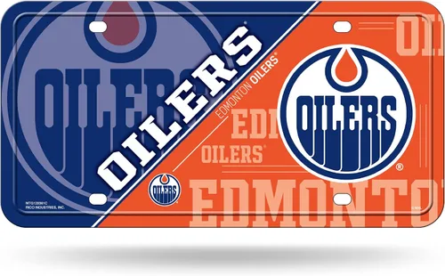Vista 23 de Rico Industries NHL Hockey Split Metal Auto Tag 6" x 12" - Great for Truck/Car/SUV
