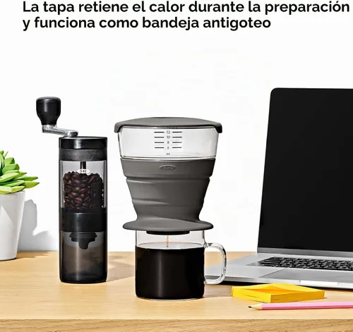 Vista 4 de OXO Cafetera de viaje plegable Brew con estuche de almacenamiento