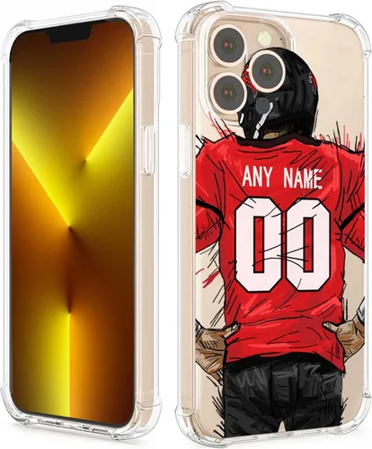 Vista 18 de Funda protectora personalizada con nombre y números para iPhone 15, 14, 13, 12, 11 Xs Max XR 8 7 6 Plus 11 Pro Mini, delgada, a prueba de golpes