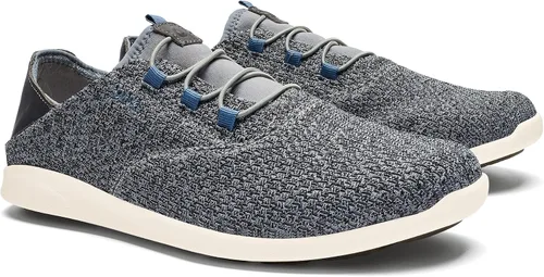 Vista 5 de OLUKAI Alapa Li - Tenis deportivos para hombre, malla transpirable y diseño que absorbe la humedad, sin cordones, ligeros y de apoyo