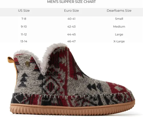 Vista 3 de Dearfoams mens Alpine By Dearfoams Men's Brixen IndoorOutdoor Memory Foam Boot Slipper