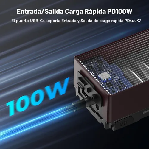 Vista 2 de K&F CONCEPT Batería de montaje en V, 99Wh PD100W USB-C Carga rápida V Lock
