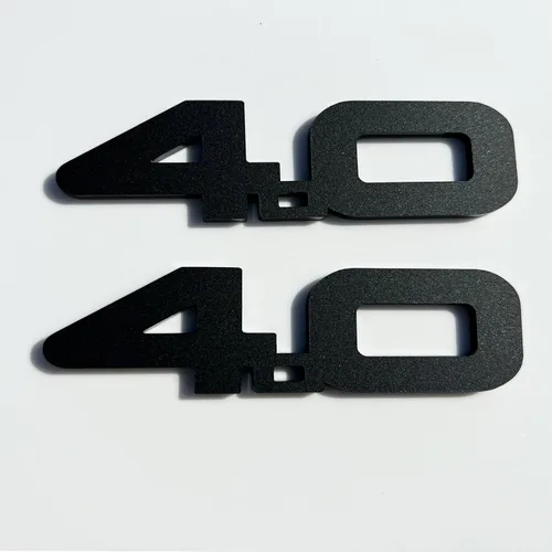 Vista 2 de Emblema personalizado de 4.0L para Jeep Style Cherokee Fender Badge
