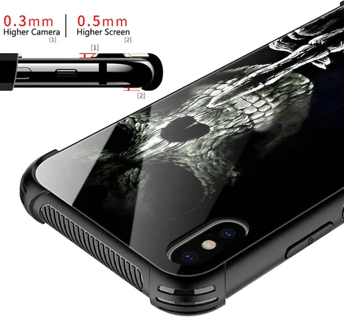 Vista 70 de Funda compatible con iPhone XR, diseño de elefantes africanos para niñas, diseño de patrón a prueba de golpes, antiarañazos, carcasa trasera
