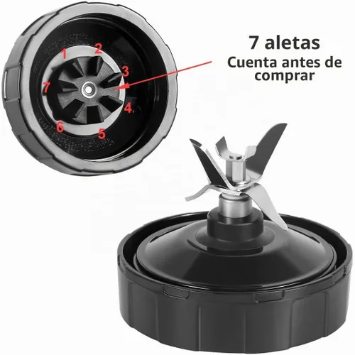 Vista 2 de 7 aletas de repuesto de engranajes extractor de piezas para la cuchilla de licuadora Nutri Ninja por Aooba