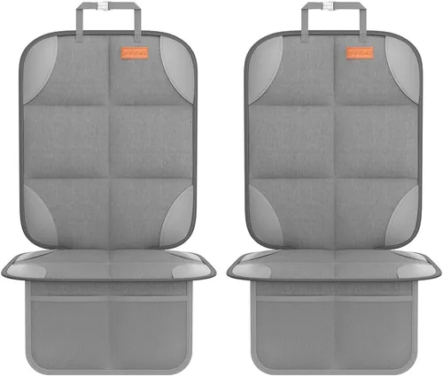 Vista 9 de SMART ELF Protector de Asiento de Automóvil, Paquete de 2 Protectores de Asiento Protegen Asientos Infantiles con el Acolchado Más Grueso y Respaldo