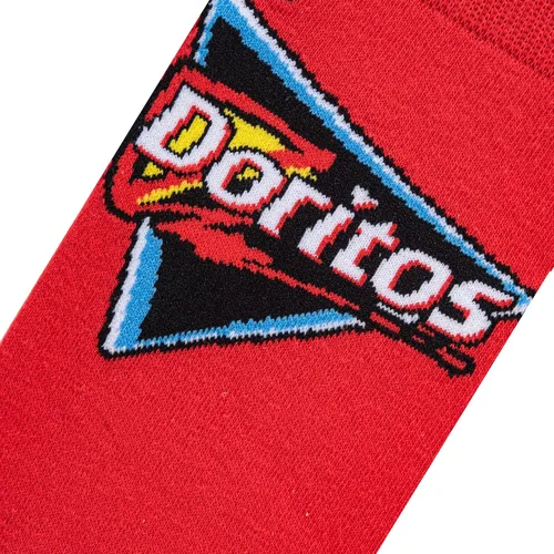 Vista 4 de Odd Sox, Calcetines divertidos para hombre, aperitivos de nachos, doritos, gueos, estampados Funyun