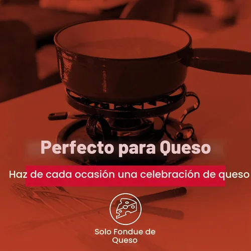 Vista 3 de Swissmar Lugano - Juego de fondue de queso de hierro fundido, 9 piezas, 2 cuartos de galón / 2 litros, ideal para derretir queso, chocolates Negro