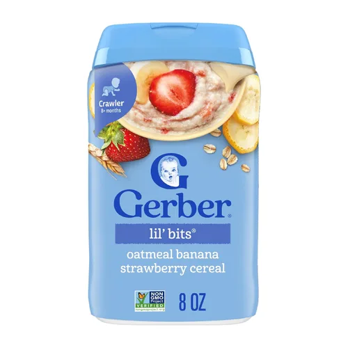 Vista 21 de Gerber Cereal de avena con plátano y fresa, 8 onzas, paquete de 5