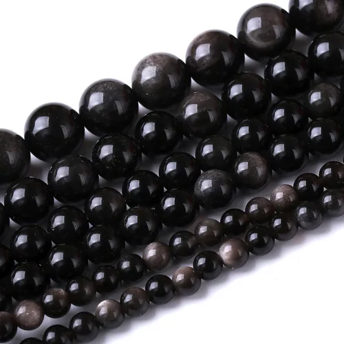 Vista 8 de Cuentas sueltas redondas de gemas naturales cuentas de piedra de energía de cristal para hacer joyas 15" (calcedonia afgana, 6 mm)