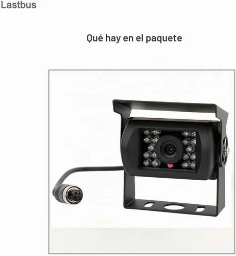 Vista 8 de Cámara de respaldo, cámara de marcha atrás, cámara de visión nocturna impermeable de gran ángulo de visión trasera con conector GX12-4 de 4 pines