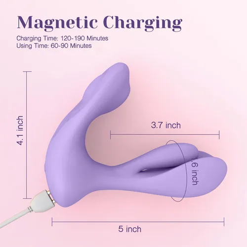 Vista 8 de Vibrador de Tracy's Dog para mujeres - Juguetes sexuales portátiles con molienda del clítoris y rotación del punto G para estimulación dual, 10