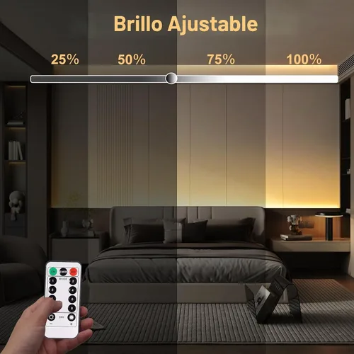 Vista 3 de echosari 2 PCS 9.8Ft Strip Lights Battery Operated with Remote Timer Blanco cálido