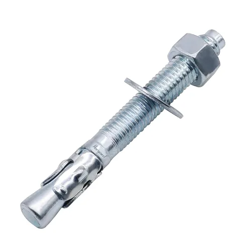 Vista 36 de Anclaje de cuña de 1/2" x 2-3/4", solo para cemento y hormigón, tornillos de acero al carbono galvanizados y pernos de retraso (10 unidades)