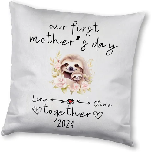Vista 13 de Sloth Family Mother's Day, Personalised Pillow Case Decor for Home, Present for Mom, Grandmother, for Her Sloth 7