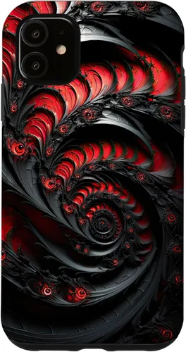 Vista 7 de Funda mecánica biomecánica para iPhone 14 Pro Alien