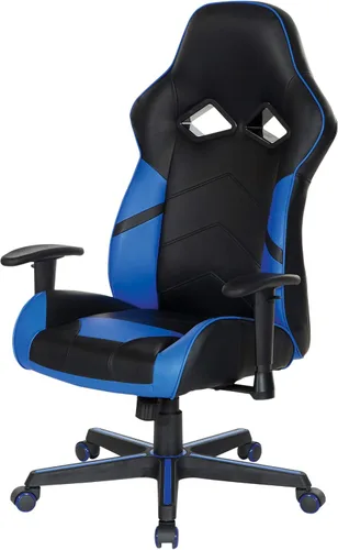 Vista 6 de OSP Home Furnishings Vapor - Silla ergonómica ajustable de piel sintética con respaldo alto y asiento de resorte helicoidal y flujo de aire