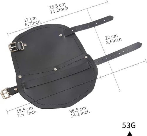 Vista 3 de Pulsera de cuero de Viking Bracers con guantelete medieval, para hombres y mujeres