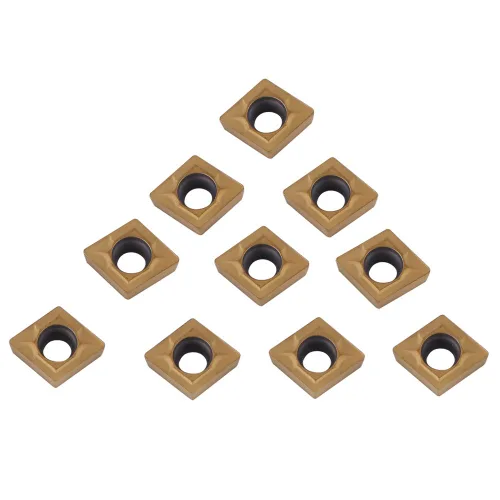 Vista 7 de Insertos de puntas de carburo, 10 piezas de puntas de carburo CNC insertos CCMT060204-HM YBC251 cortador de inserción de carburo cortador de torno