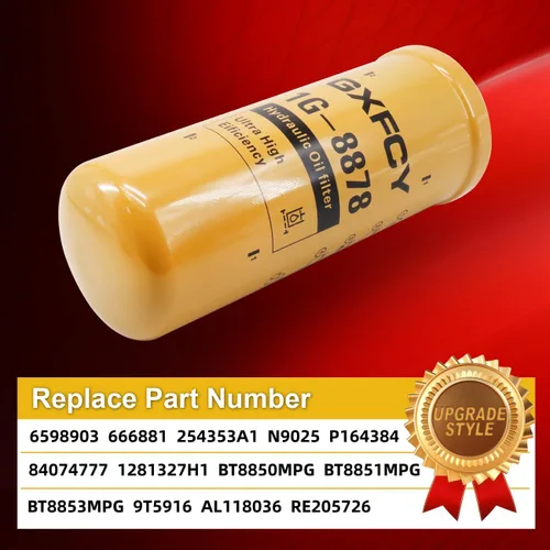 Vista 2 de Filtro hidráulico 1G-8878 Reemplazar para 6598903 666881 254353A1 84074777 1281327H1 BT8850MPG BT8861 9T5916 AL118036 RE205726 Fit for Caterpillar