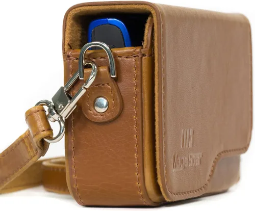 Vista 8 de MegaGear MG1089 - Funda de piel para cámara con correa compatible con Canon PowerShot SX620 HS, ELPH 180, ELPH 190 is, ELPH 360 HS, ELPH 170 is