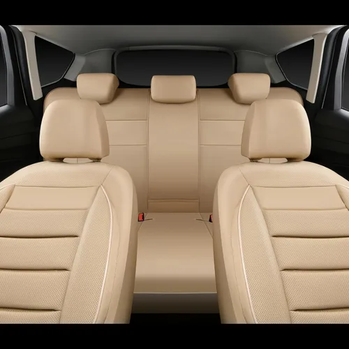 Vista 7 de CAR PASS Juego completo de fundas de asiento de cuero, universal, resistentes al agua, soporte de respaldo de espuma 3D, comodidad de lujo, 5
