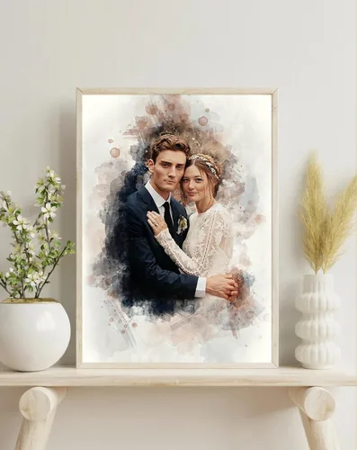 Vista 7 de KORAFINA Pintura personalizada para el hogar, arte de pared, retrato de casa, pintura de casa en acuarela, dibujo de casa retrato personalizado