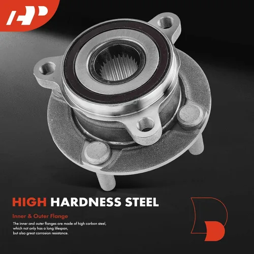 Vista 3 de A-Premium Cojinete de rueda trasera y conjunto de cubo con 4 lengüetas compatible con Mazda MX5 Miata 2016-2022, solo RWD
