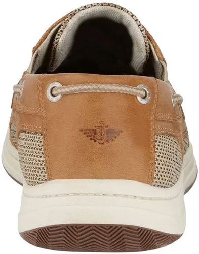 Vista 3 de Dockers Zapato náutico clásico de cuero para hombre con defensor de manchas
