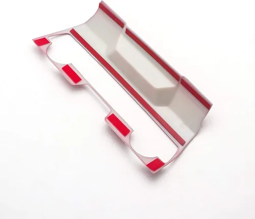 Vista 4 de Xotic Tech - Panel de consola central, cubierta de control de clima de CA, color rojo deportivo, compatible con Honda Civic de 10ª