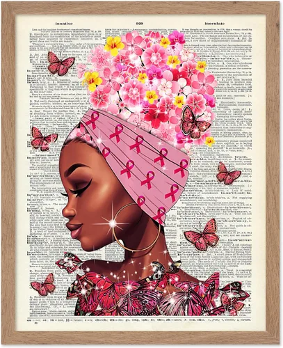 Vista 49 de Poster Master Póster motivacional vintage, impresión inspiradora retro, regalo para chica afro, amiga, reina negra, mujer afroamericana
