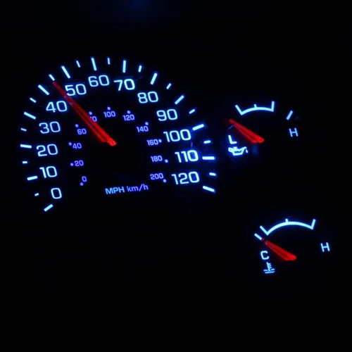 Vista 4 de HERCOO Bombillas LED azules para medidor de instrumentos, velocímetro, compatible con Dodge Ram 1500 2500 3500 2002-2006