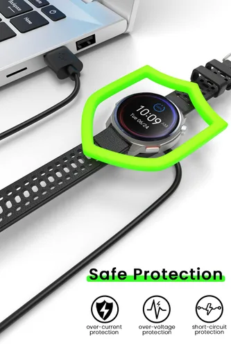 Vista 3 de Cable de repuesto de cargador para reloj Amazfit, cable de carga USB compatible con Amazfit T-Rex 3/Balance/Balance 2 Smartwatch-3.3 pies (3.3 ft)
