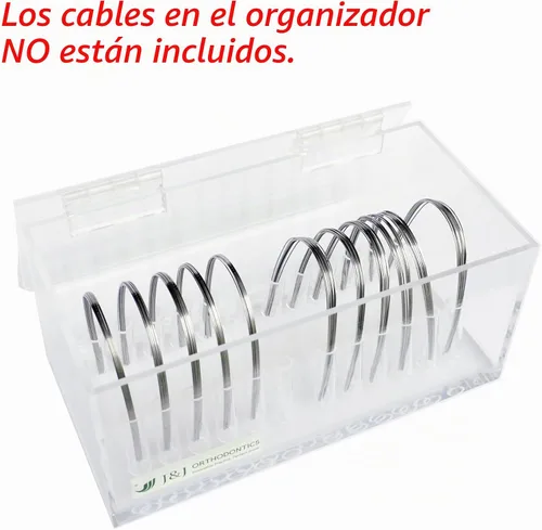 Vista 2 de J&J Ortho Orthodontic - Caja organizadora de alambre con tapa (12 tamaños)