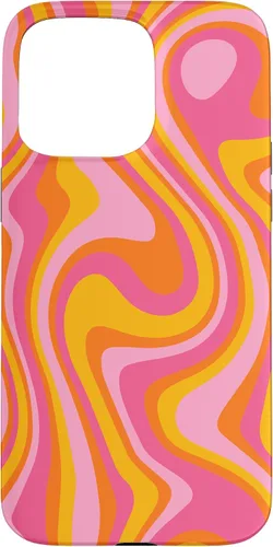Vista 31 de Retro Groovy Liquid Swirl Hippie 70's 80's Psychedelic Phone Case for iPhone 17