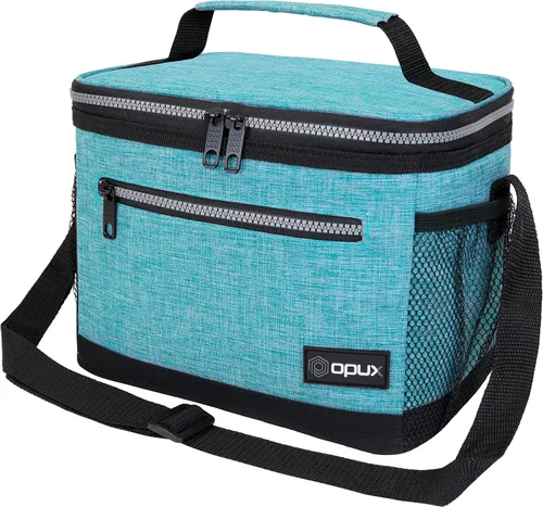 Vista 24 de opux Lonchera térmica para hombres y mujeres, bolsa de almuerzo para el trabajo y la escuela, a prueba de fugas, hielera suave tipo tote