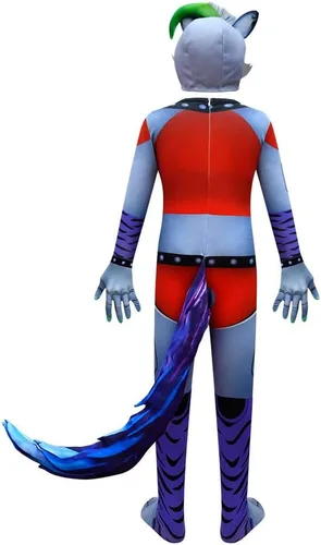 Vista 2 de Disfraz de juego de terror para niños, conjunto de overol de cosplay de Halloween de 6 a 10 años