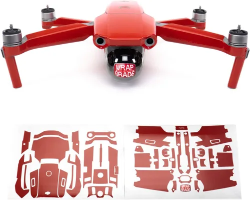 Vista 8 de Wrapgrade Unidad Principal Skin Compatible con DJI Mavic Air 2 (Airforce Silver)