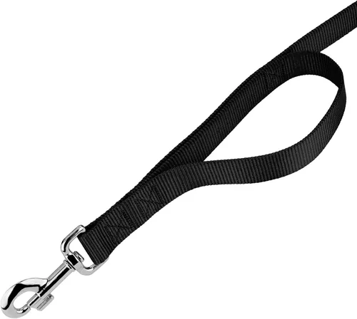 Vista 9 de Country Brook Design - Collar de perro de nailon Martingale y correa de doble asa-Negro-S