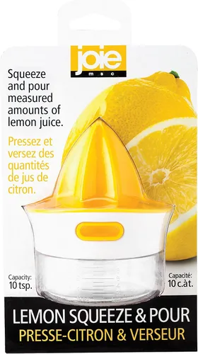 Vista 8 de Joie Citrus exprimidor Squeeze and Pour, exprimidor con boquilla, sin BPA y aprobado por la FDA ABS, Amarillo