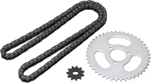 Vista 6 de Kit de cadena T8F, juego de piñones delanteros y traseros para karts modificados, cuatrimotos, mini motocicletas, reemplazo de engranajes de alta