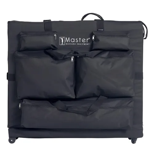 Vista 4 de Master Massage - Mesa de masaje con ruedas de tamaño universal con ruedas, bolsa de transporte de gran tamaño para cama de masaje plegable