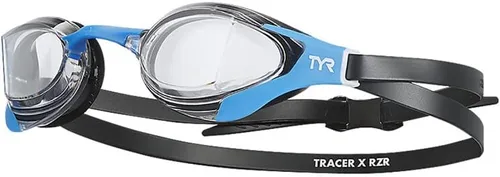 Vista 9 de TYR Tracer-X RZR Racing - Gafas de natación competitivas de perfil ultra bajo, antiniebla, visión periférica amplia Ultra-Low Profile Frame