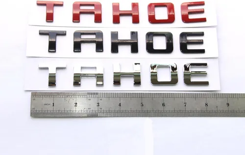 Vista 3 de Yoaoo 1 emblema de Tahoe OEM compatible con Tahoe Glossy 2007-2019 (cromado)