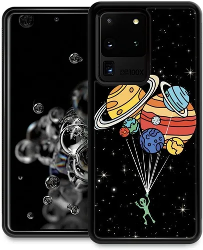 Vista 13 de Funda compatible con Samsung Galaxy Z Fold 2 5G, sistema solar de globo alienígena, diseño de patrón increíble, a prueba de golpes, antiarañazos
