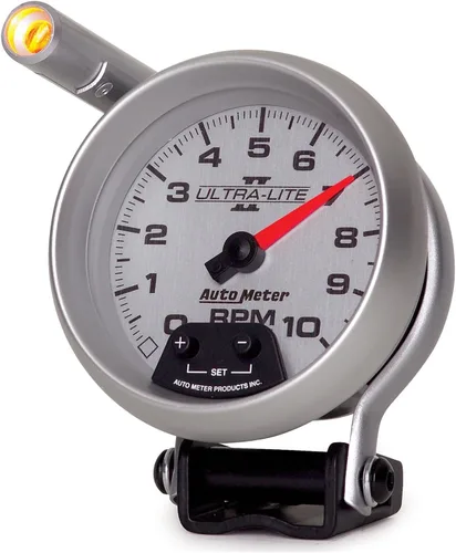 Vista 4 de Auto Meter 4990 Ultra-Lite II 3-3/8" 10000 RPM Pedestal Mount Mini-Monster Tacómetro