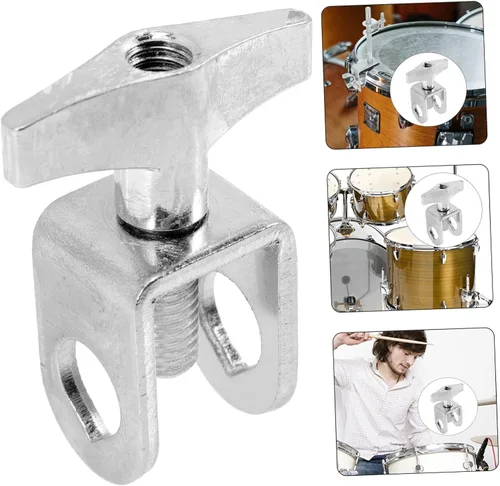 Vista 8 de Soporte de montaje de campana estándar ajustable con abrazadera en U para instrumentos de percusión compatible con cencerros para eventos deportivos