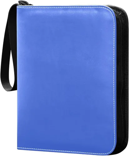 Vista 8 de Carpeta de tarjetas comerciales azules de degradado con fundas para tarjetas comerciales